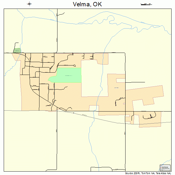 Velma, OK street map