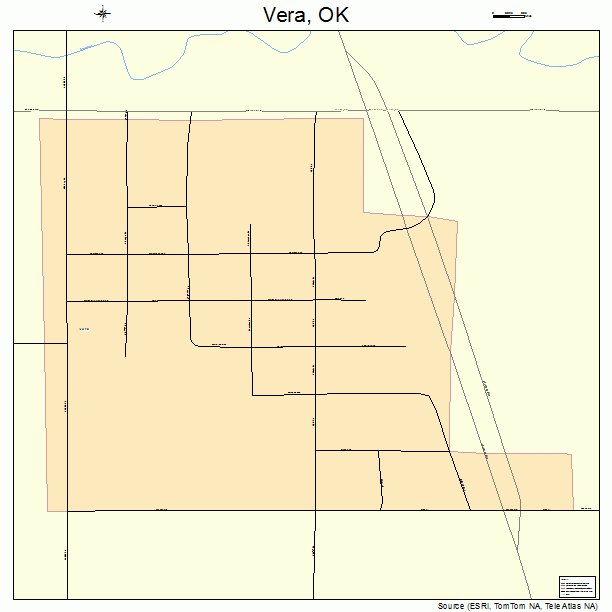 Vera, OK street map