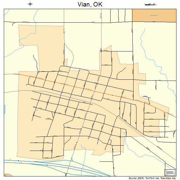 Vian, OK street map