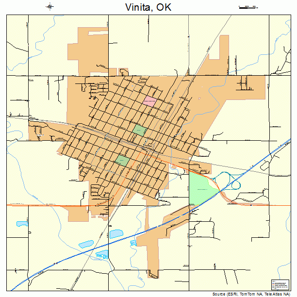 Vinita, OK street map