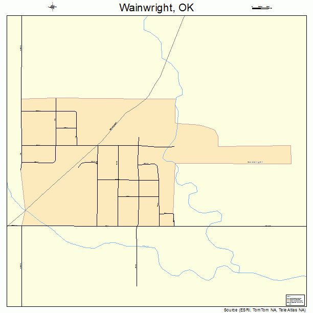 Wainwright, OK street map