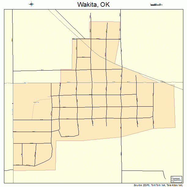Wakita, OK street map