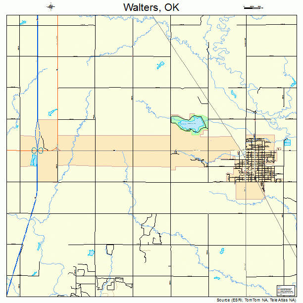 Walters, OK street map