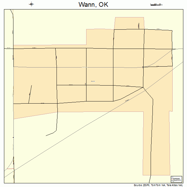 Wann, OK street map