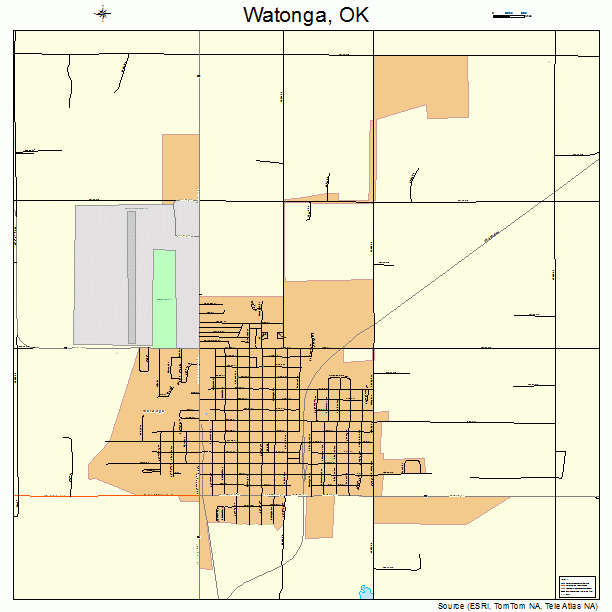 Watonga, OK street map
