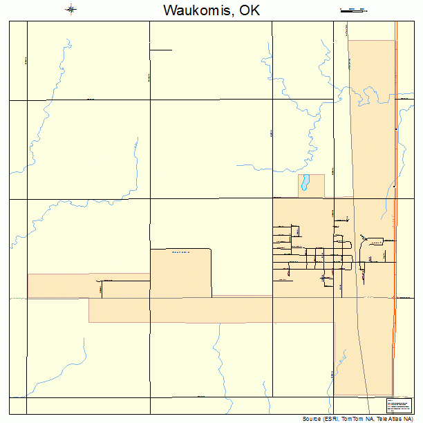 Waukomis, OK street map