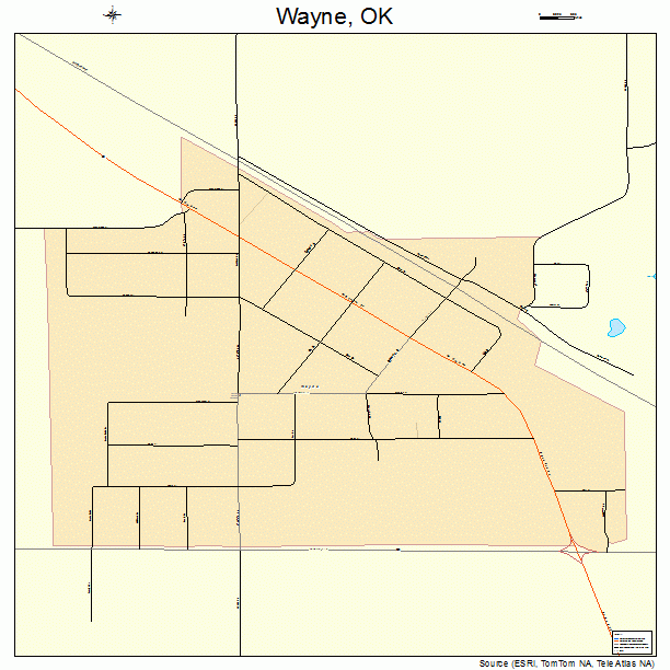 Wayne, OK street map