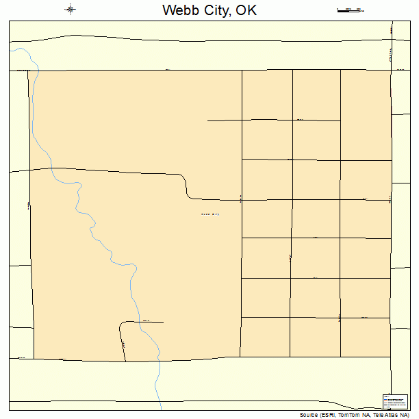 Webb City, OK street map