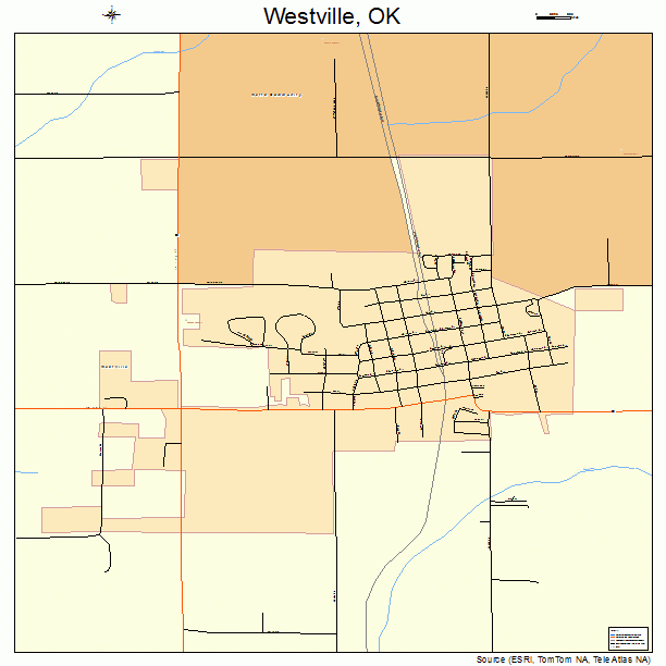 Westville, OK street map