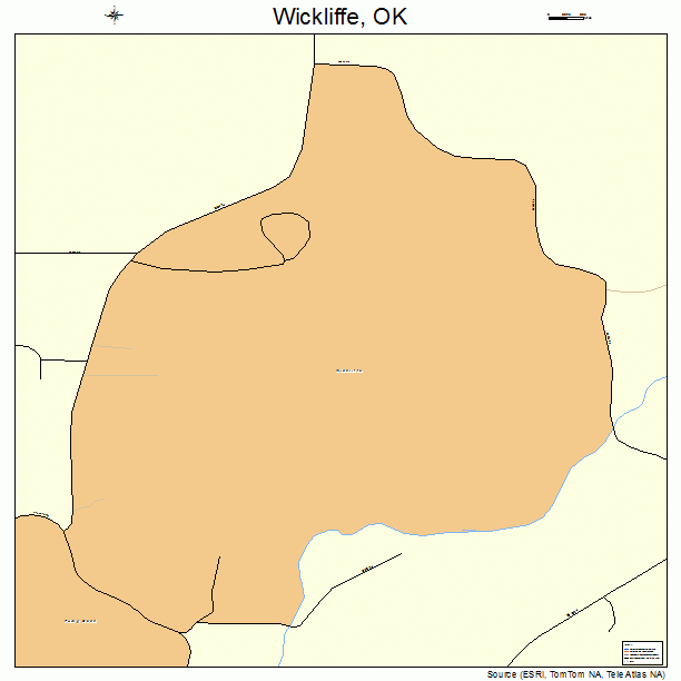 Wickliffe, OK street map