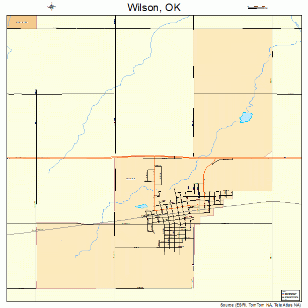 Wilson, OK street map