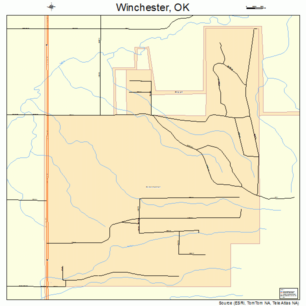 Winchester, OK street map