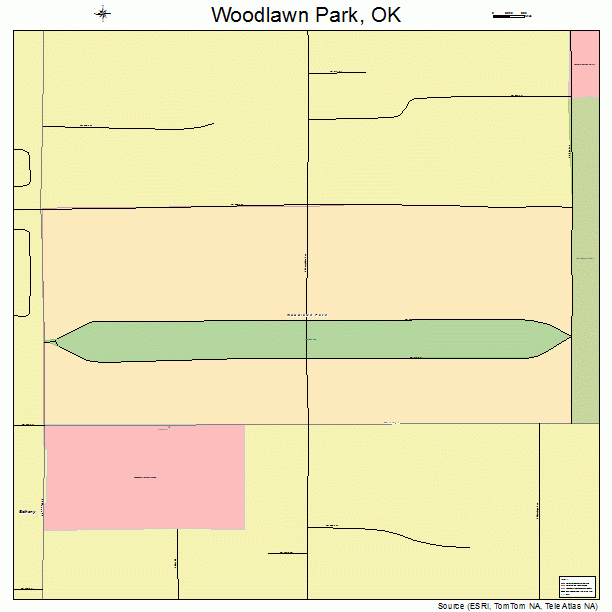 Woodlawn Park, OK street map