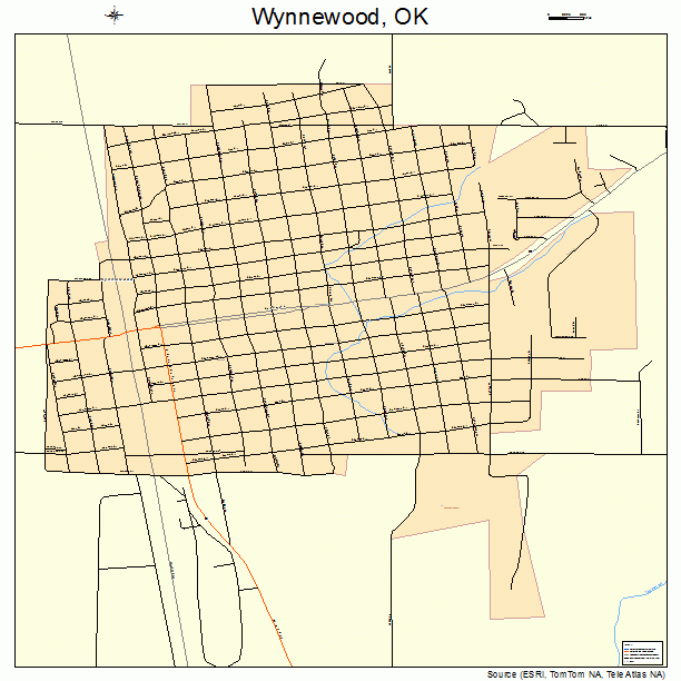 Wynnewood, OK street map