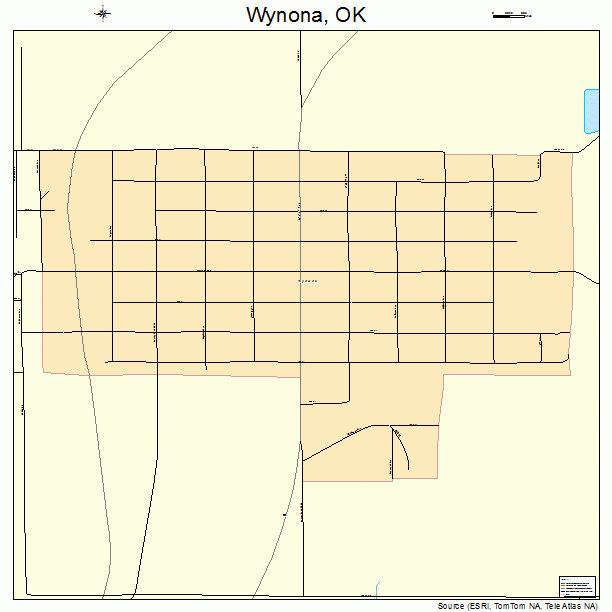 Wynona, OK street map