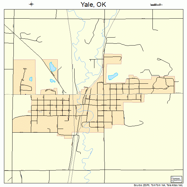 Yale, OK street map