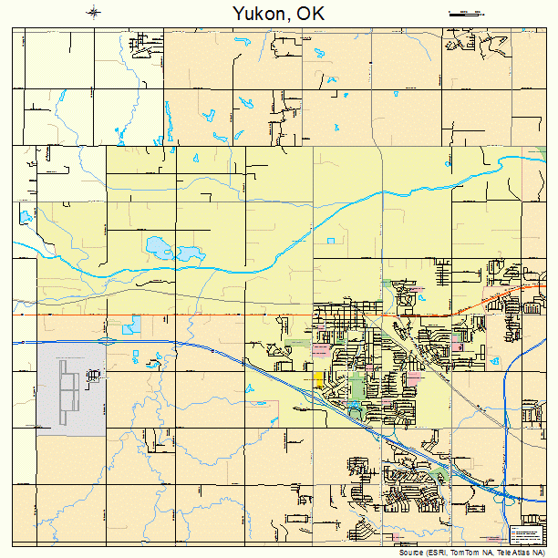 Yukon, OK street map