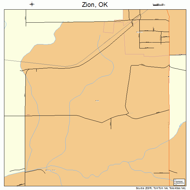 Zion, OK street map