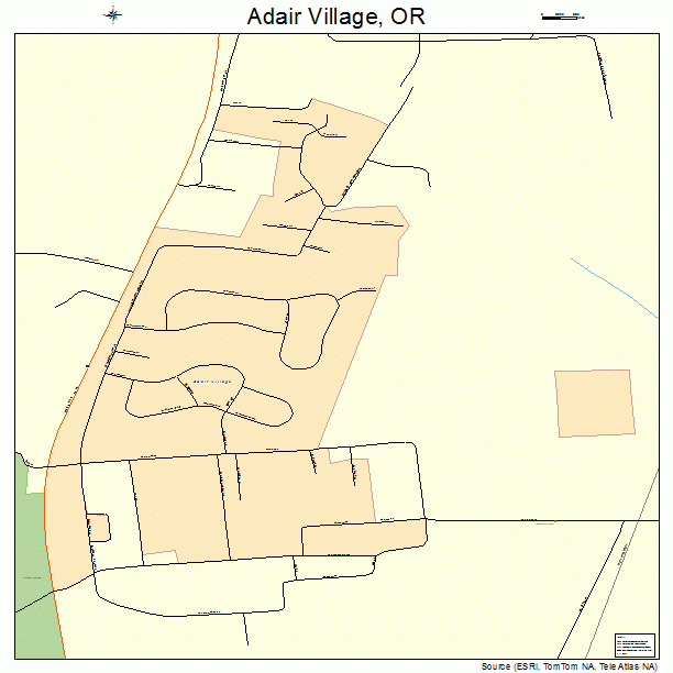 Adair Village, OR street map