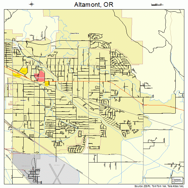 Altamont, OR street map