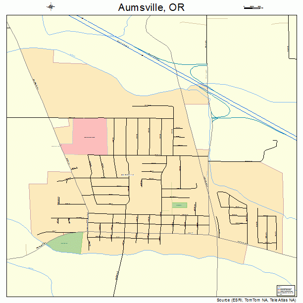 Aumsville, OR street map