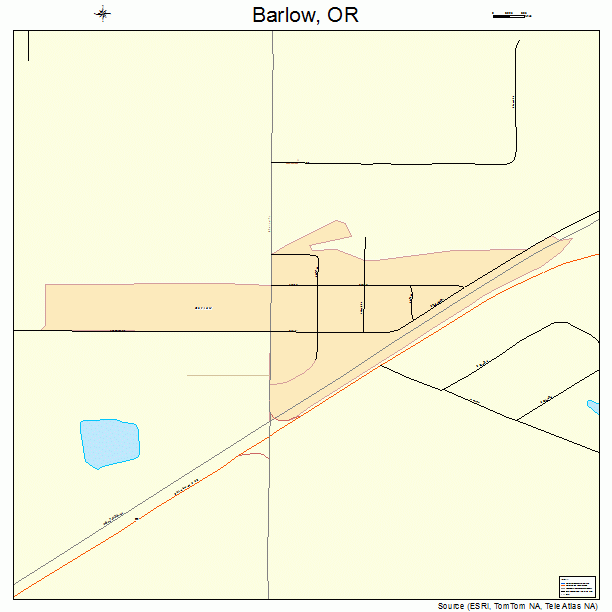 Barlow, OR street map