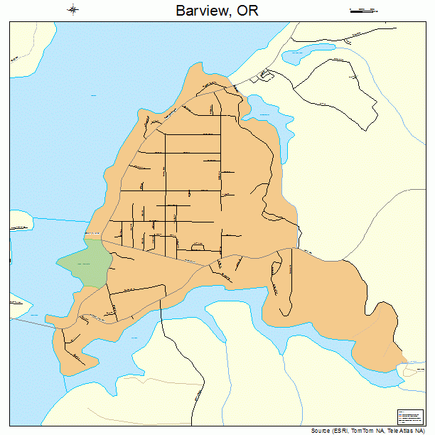 Barview, OR street map