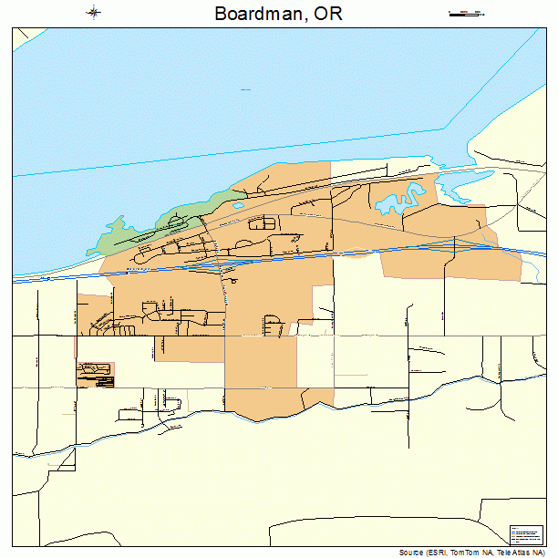 Boardman, OR street map