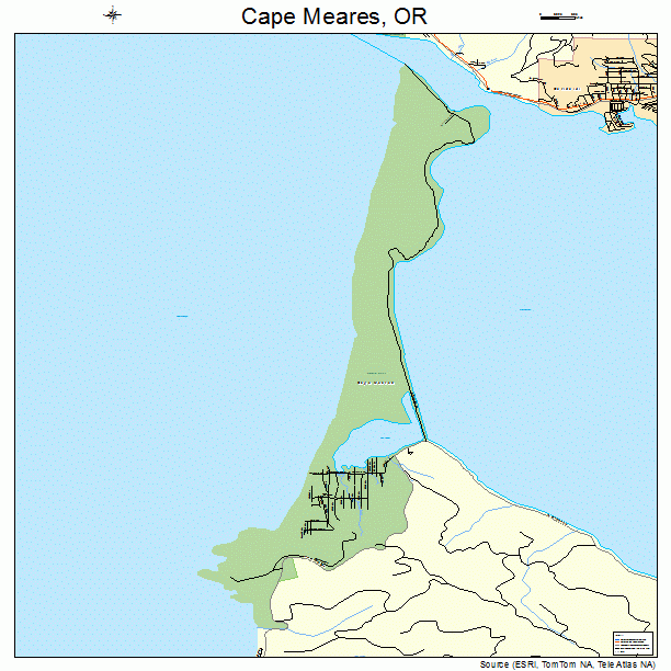 Cape Meares, OR street map
