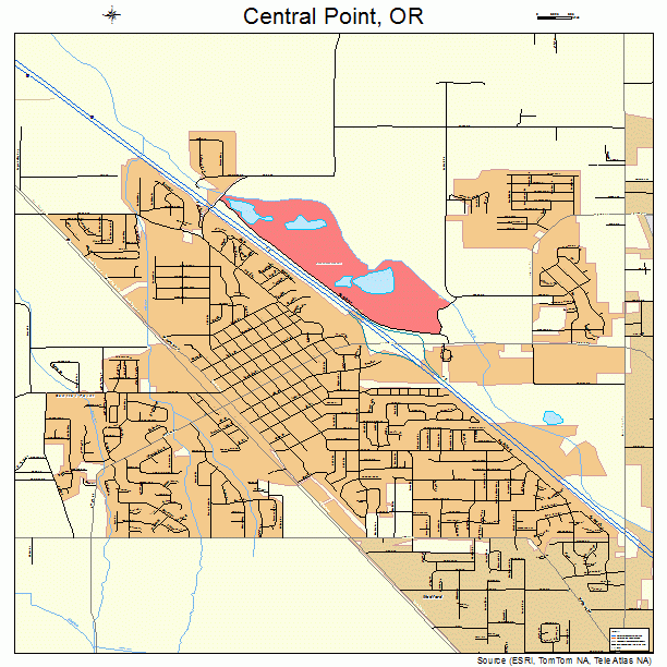 Central Point, OR street map
