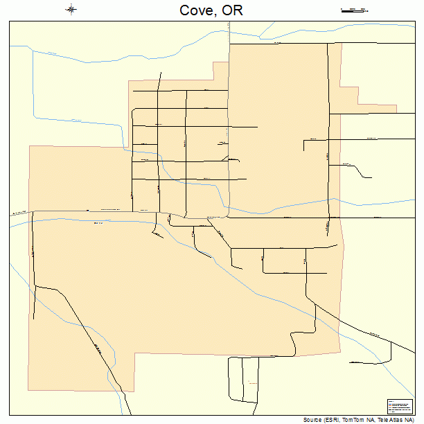 Cove, OR street map