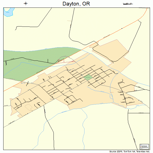 Dayton, OR street map