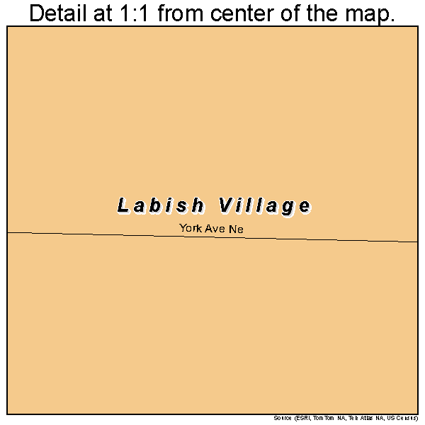 Labish Village, Oregon road map detail