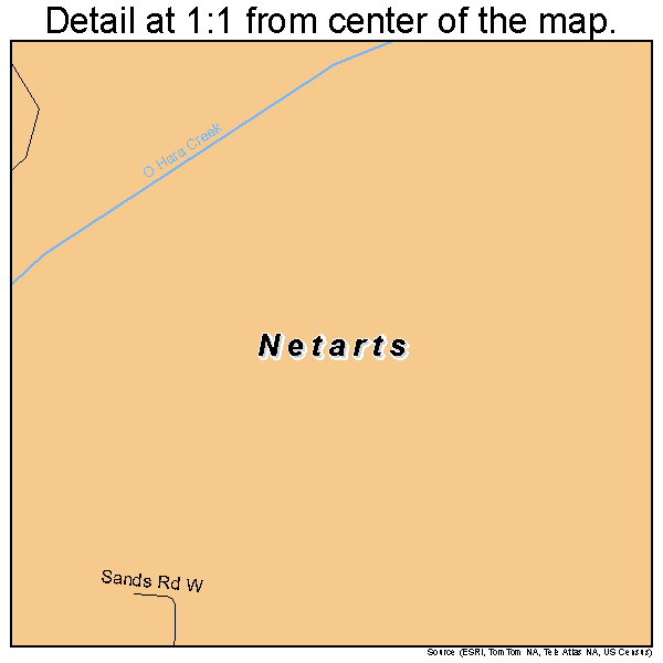 Netarts, Oregon road map detail