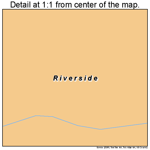 Riverside, Oregon road map detail