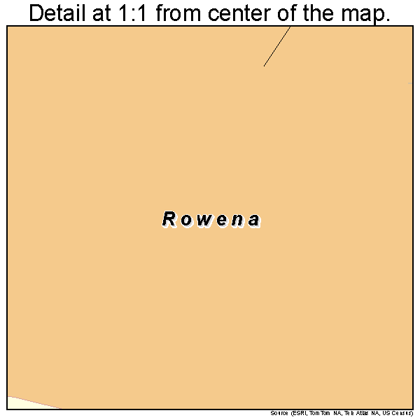 Rowena, Oregon road map detail