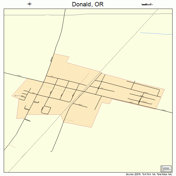 Donald, OR street map