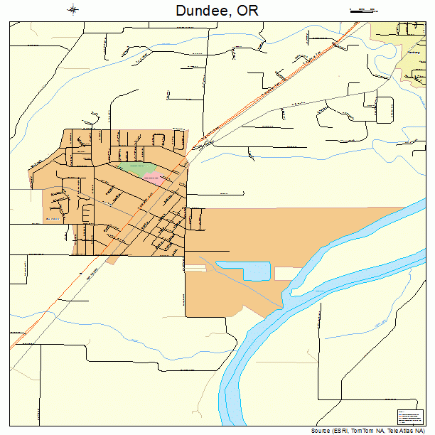 Dundee, OR street map