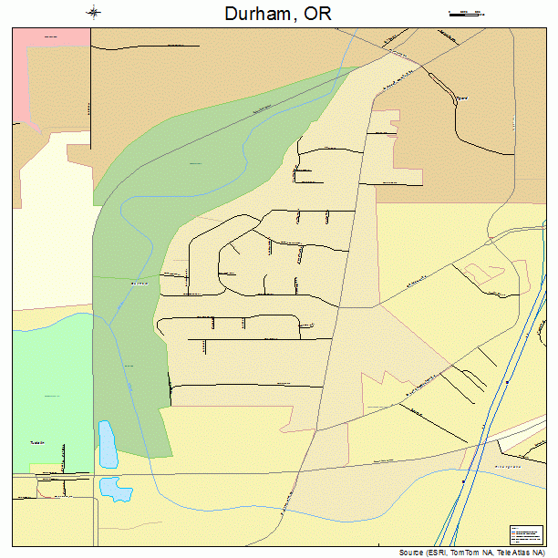 Durham, OR street map