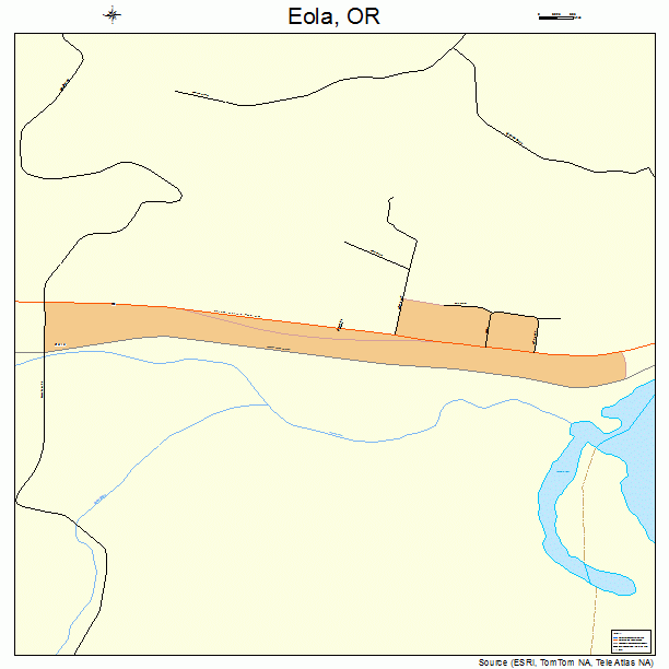 Eola, OR street map