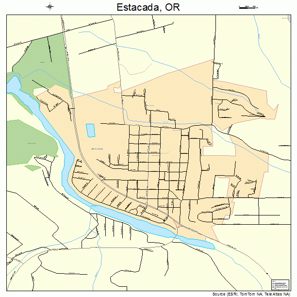 Estacada, OR street map