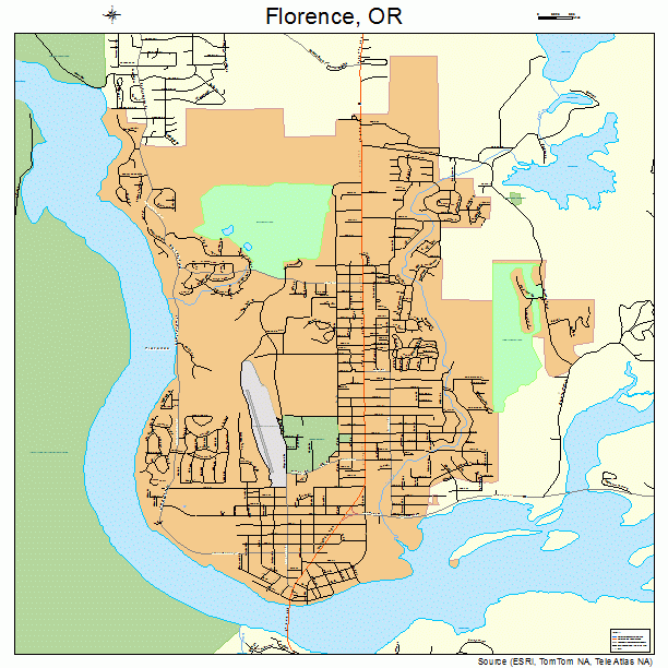 Florence, OR street map