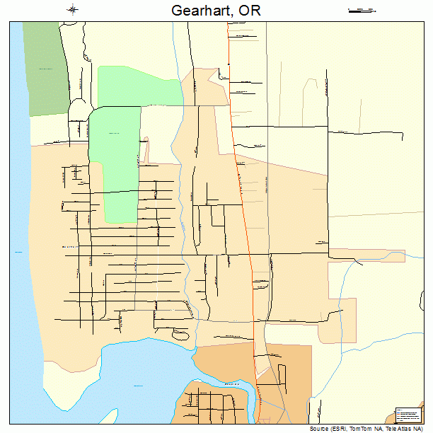 Gearhart, OR street map