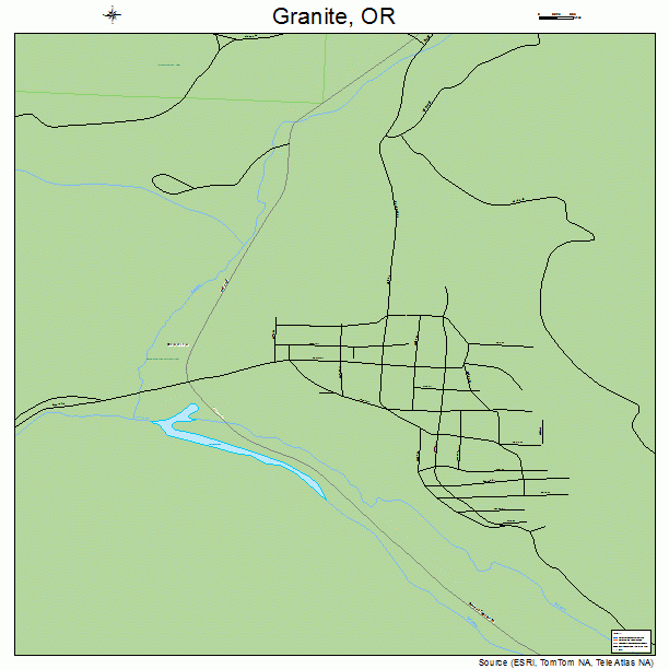 Granite, OR street map