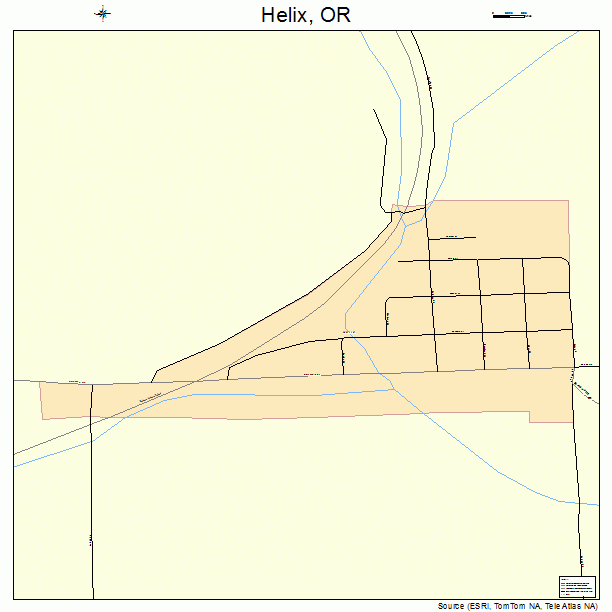 Helix, OR street map