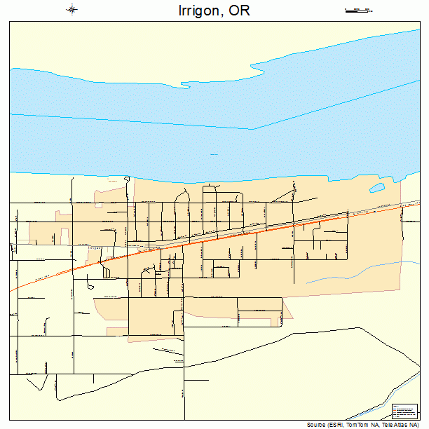 Irrigon, OR street map