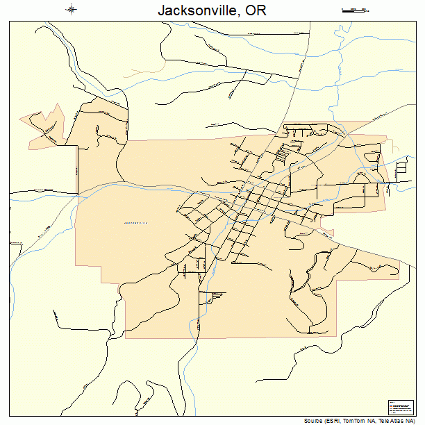 Jacksonville, OR street map