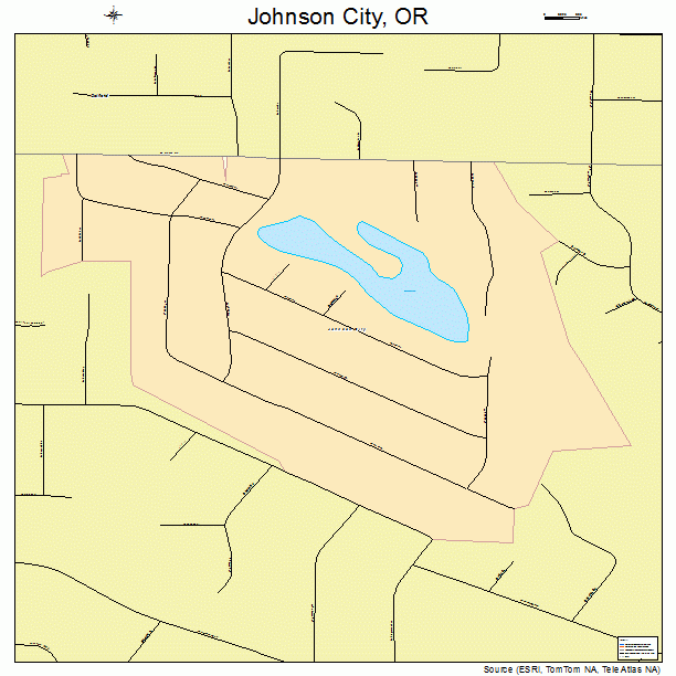 Johnson City, OR street map