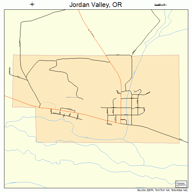 Jordan Valley, OR street map