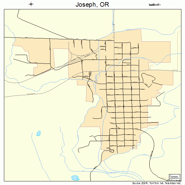 Joseph, OR street map